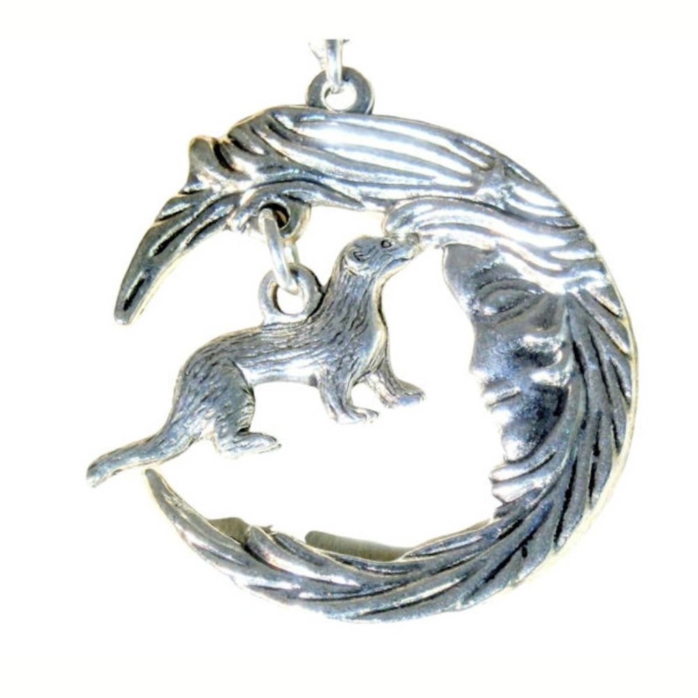 Moon Goddes and her Per Ferret Necklace 1615